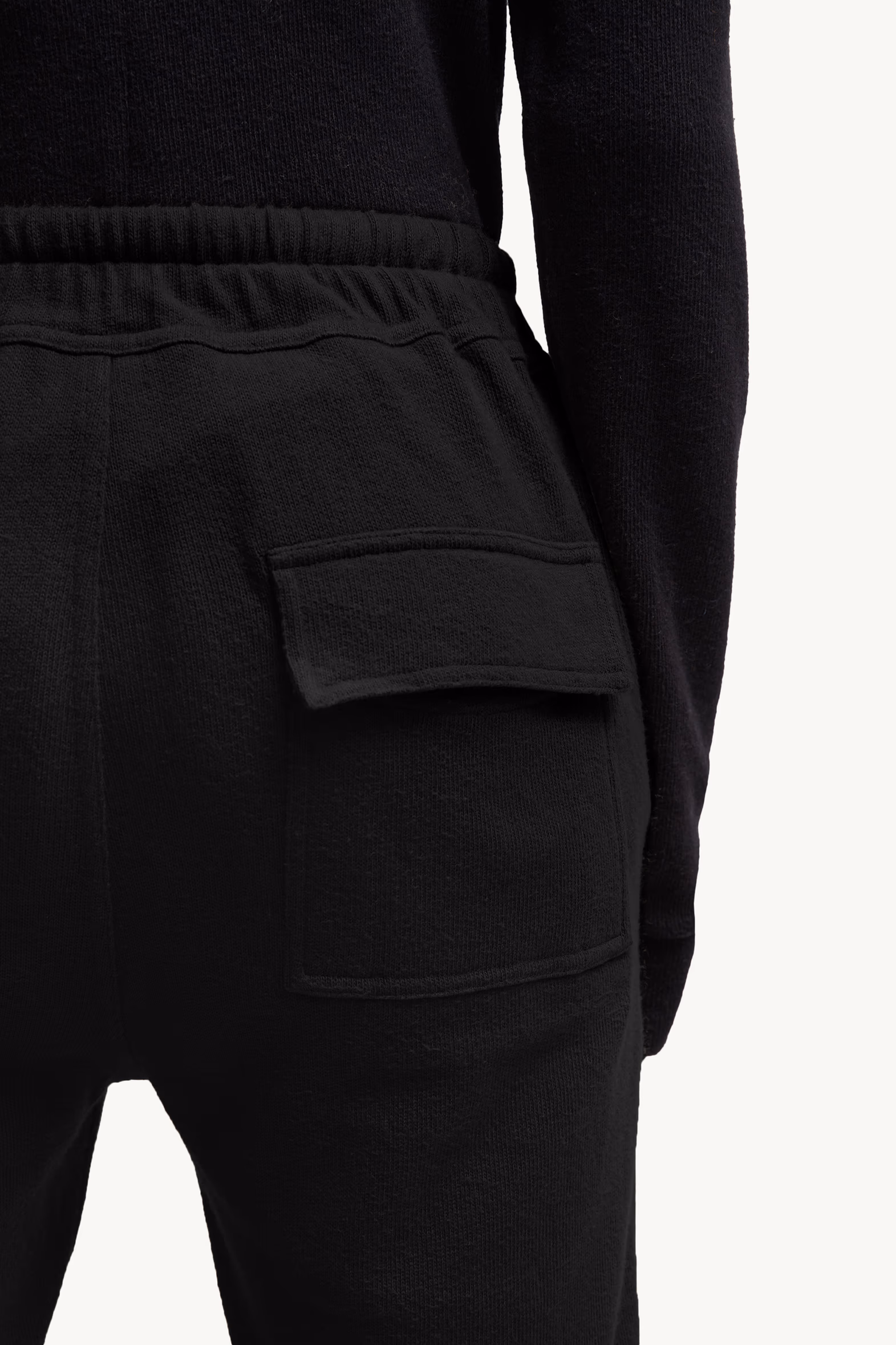 Moncler + Rick Owens Cotton Sweatpants Gender Neutral Black Moncler 6
